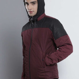 Men's Puffer Jacket wine red